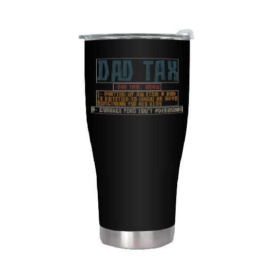 Vintage Dad Tax Definition Men Funny Father's Day Stainless Steel Tumblers