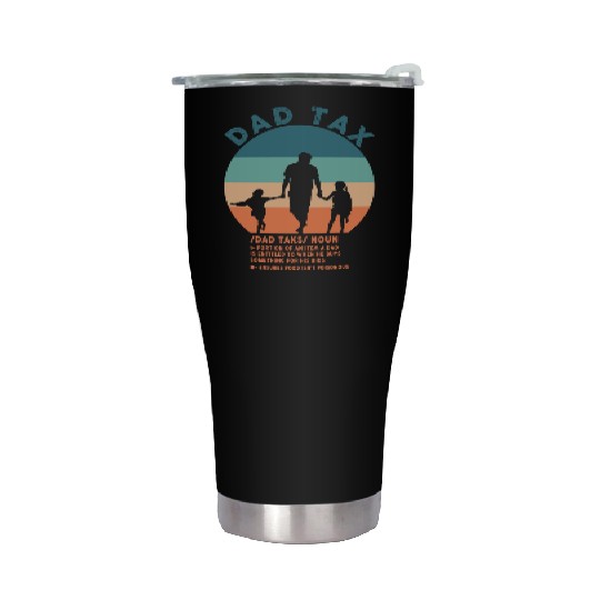Vintage Dad Tax Definition Men Funny Father's Day Stainless Steel Tumblers