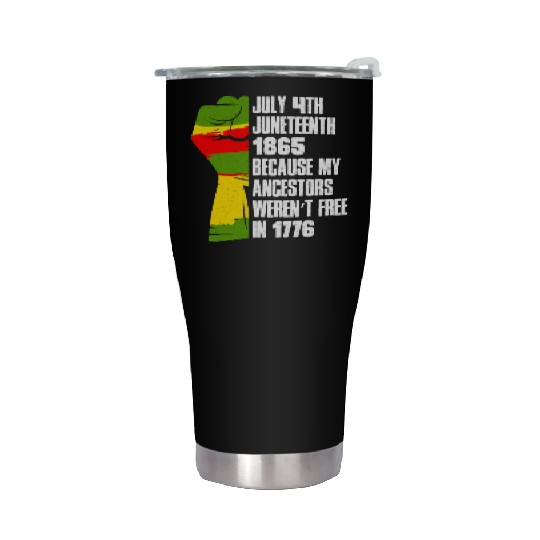 Juneteenth free since 1865 Black History US Africa Stainless Steel Tumblers