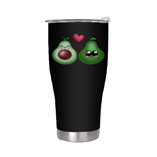 Avocado Love - Cute Couple Design Stainless Steel Tumblers