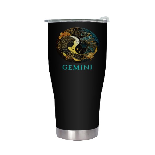 Embrace Your Gemini Identity: Gemini Pride Zodiac Stainless Steel Tumblers