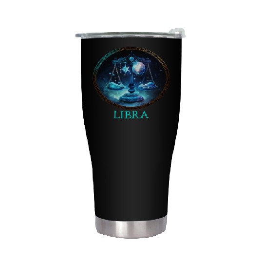 Embrace Your Libra Identity: Libra Pride Zodiac Stainless Steel Tumblers