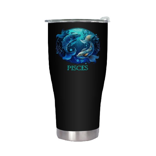 Embrace Your Pisces Identity: Pisces Pride Zodiac Stainless Steel Tumblers