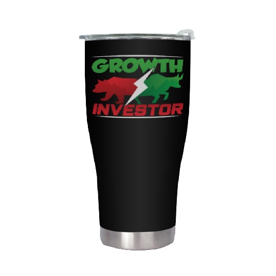 Growth Investor Investing Invest Shareholder Stainless Steel Tumblers