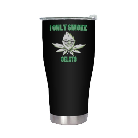 I ONLY SMOKE GELATO Stainless Steel Tumblers