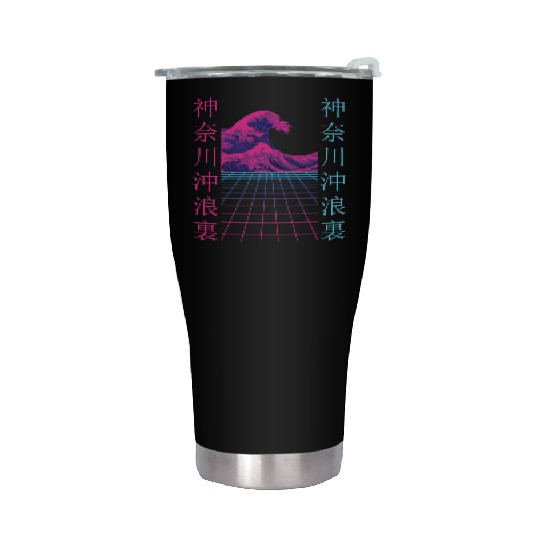 Japanese Retro 80's Vaporwave Japan Streetwear Stainless Steel Tumblers