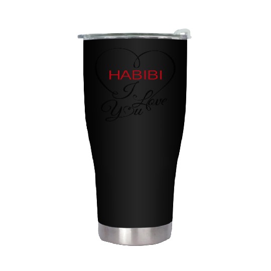 habibi i love you Stainless Steel Tumblers