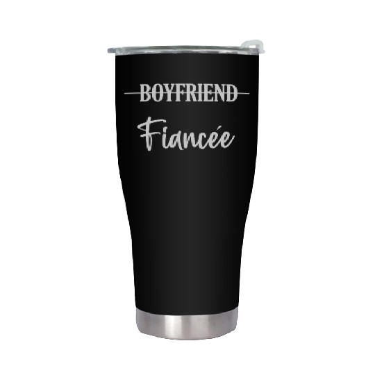 Couple Engagement Engaged Men Funny Fiancee Stainless Steel Tumblers