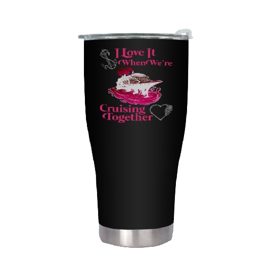 Cruising Together Cruise Vacation Spring Break Stainless Steel Tumblers