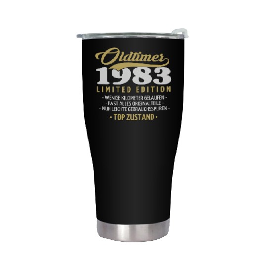 40th Birthday Vintage 1983 Stainless Steel Tumblers