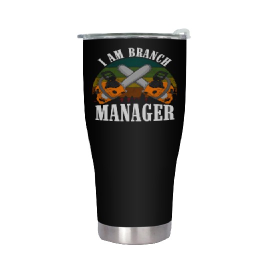 chainsaw Lumberjack Stainless Steel Tumblers