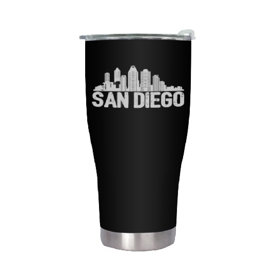 San Diego Skyline Stainless Steel Tumblers