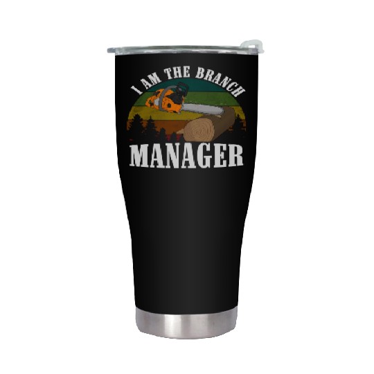 chainsaw Lumberjack Stainless Steel Tumblers