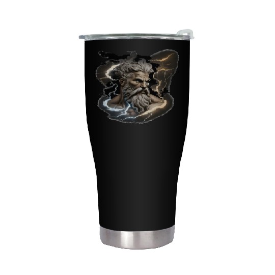 Zeus - A Colorful Tribute to the Greek God of Sky Stainless Steel Tumblers