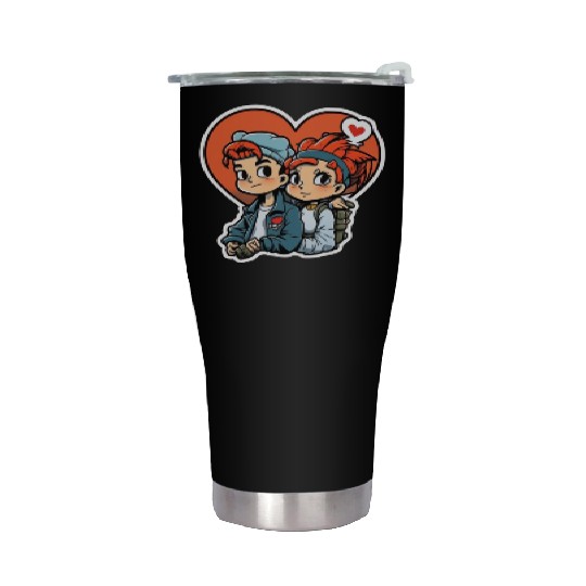 young couple Stainless Steel Tumblers