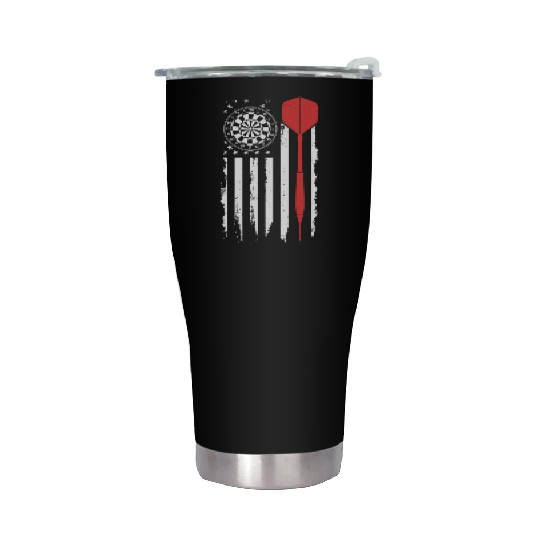 US Flag Patriotic Darts Stainless Steel Tumblers