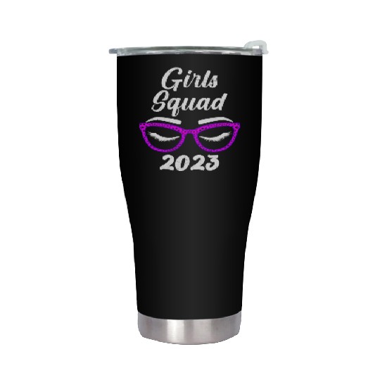 Girls Squad 2023 Girls Trip Vacation Spring Break Stainless Steel Tumblers