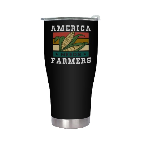 America Needs Farmers Stainless Steel Tumblers