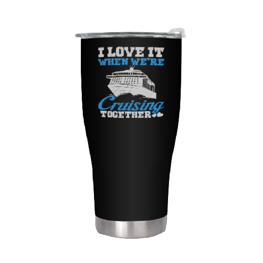 Cruising together cruise vacation spring break Stainless Steel Tumblers