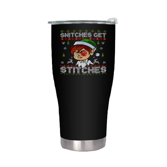 Warrior 12 Snitches Get Stitches Stainless Steel Tumblers