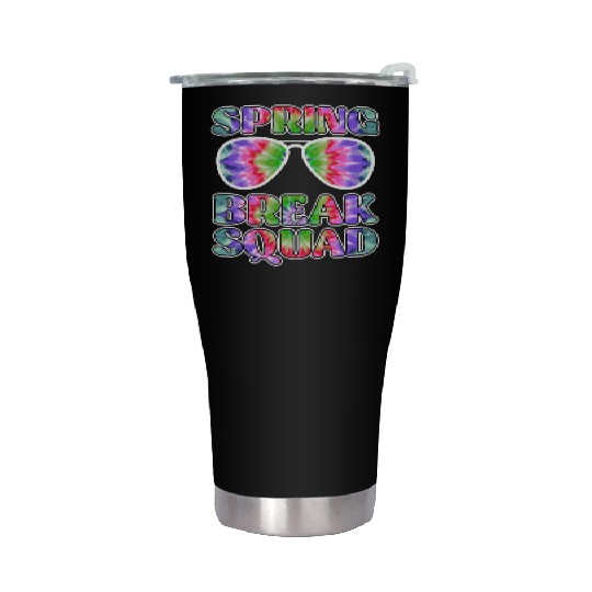 Spring Break Squad Summer Vacation Spring Break Stainless Steel Tumblers