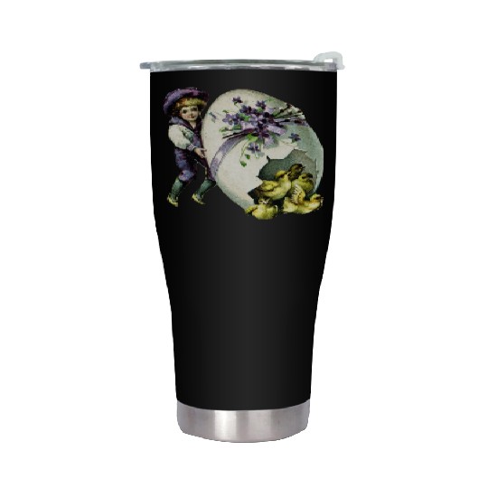 Vintage Easter Stainless Steel Tumblers