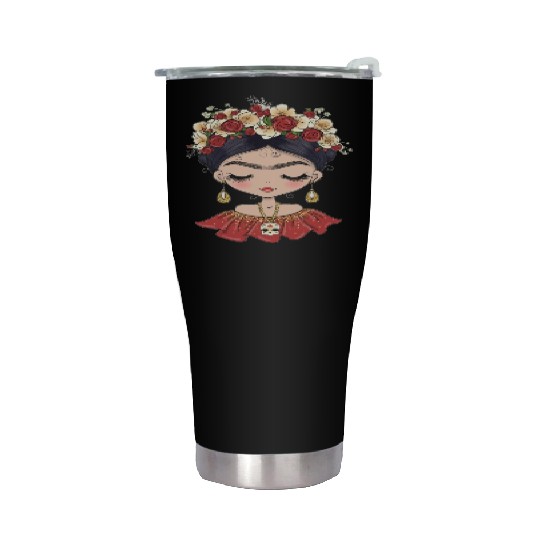 Frida Kahlo Stainless Steel Tumblers
