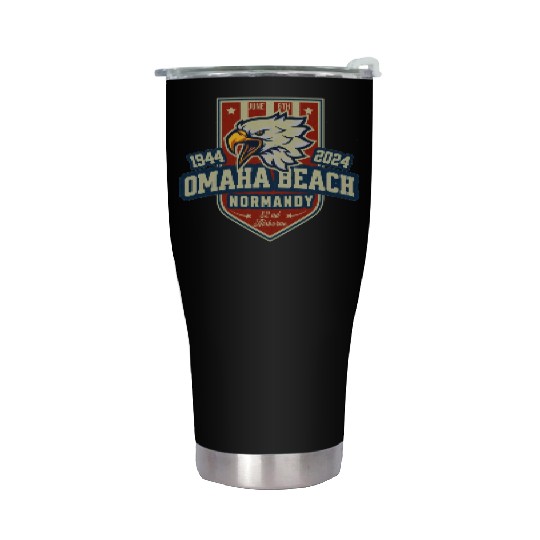 Omaha Beach Normandy D DAY 80 th anniversary Stainless Steel Tumblers