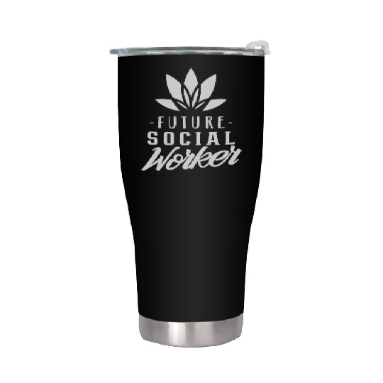 Future Social Worker Job Graduation Work Stainless Steel Tumblers