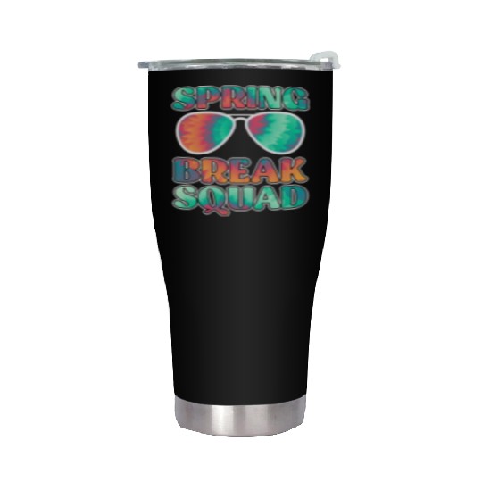 Spring Break Squad Summer Vacation Spring Break Stainless Steel Tumblers