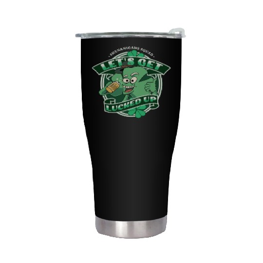 Lucked Up, Shenanigans Squad Beer Shamrock Drink Stainless Steel Tumblers