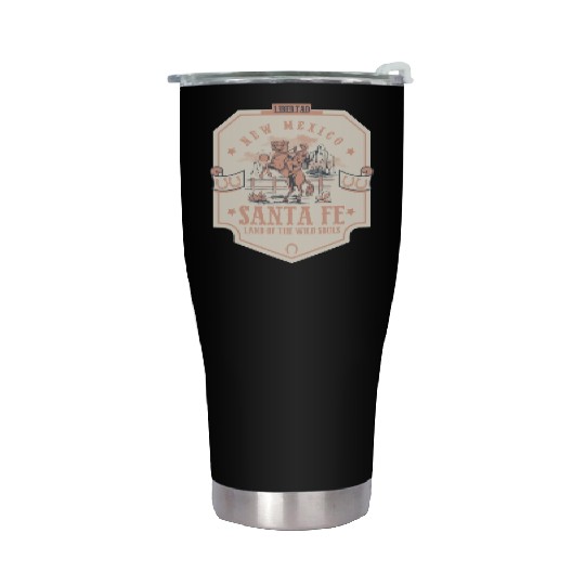 santa fe new mexico wild west town Stainless Steel Tumblers