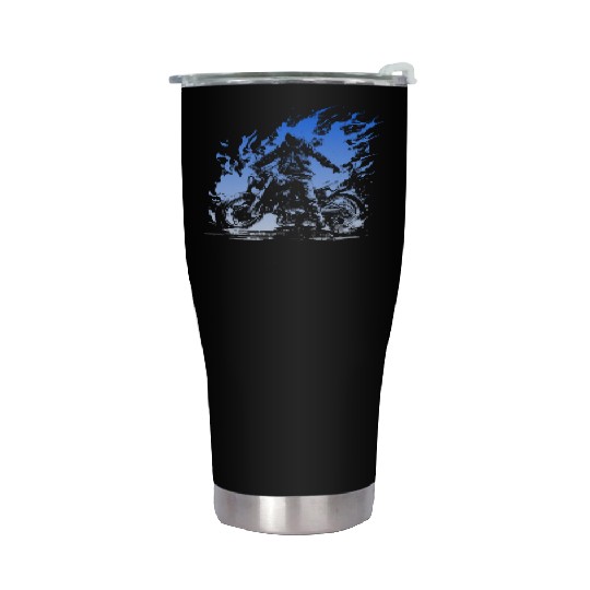 Motorcycle Passion gazoline In The Veins Stainless Steel Tumblers