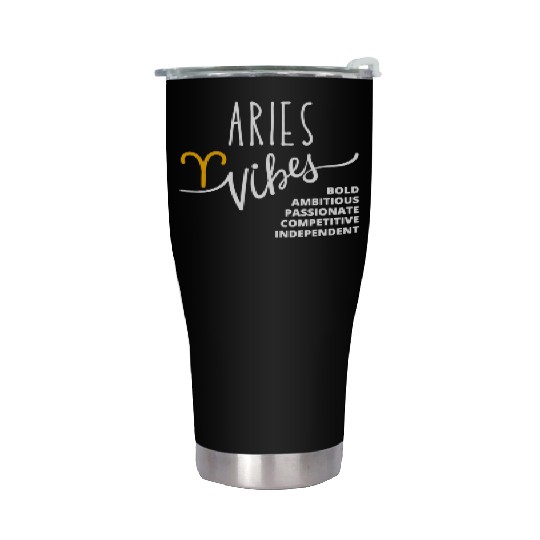 Aries: Embrace Your Fearless and Bold Nature Stainless Steel Tumblers