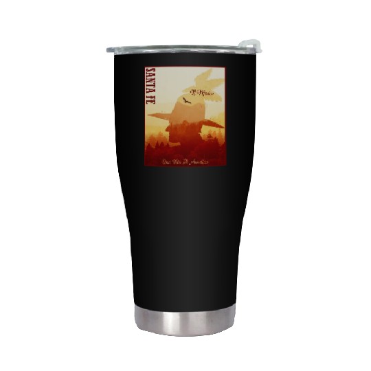 Santa Fe New Mexico wild west town Stainless Steel Tumblers