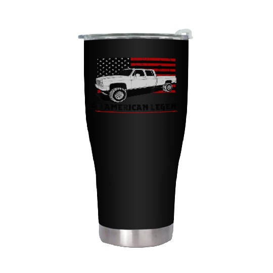 Lifted Square body truck American muscle Stainless Steel Tumblers 4x4