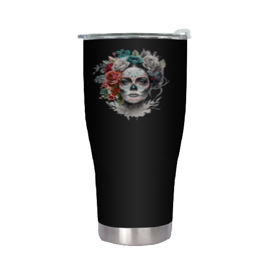 Frida Mexican frida kahlo woman painter art Stainless Steel Tumblers