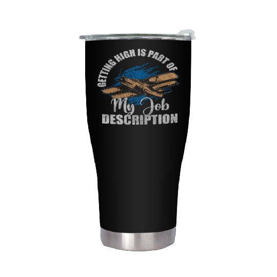 Airplane Work Aviation Aerobatic Pilots Stainless Steel Tumblers