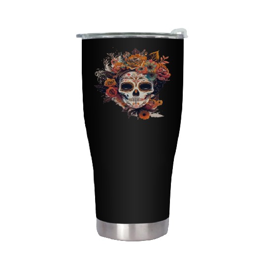 Frida Mexican frida kahlo woman painter art Stainless Steel Tumblers