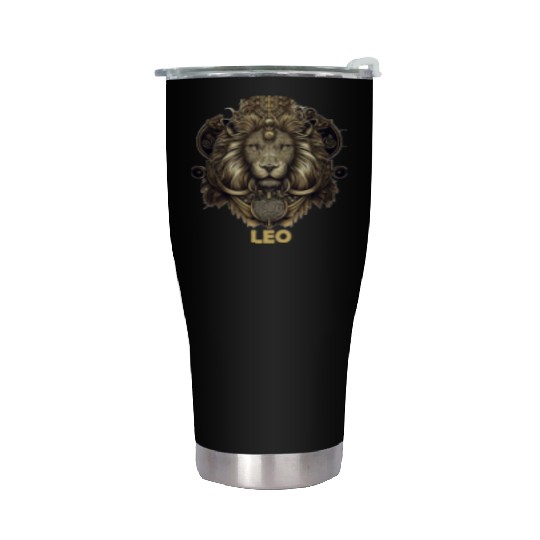Leo Horoscope Zodiac Lion Astrology Sign Horoscope Stainless Steel Tumblers