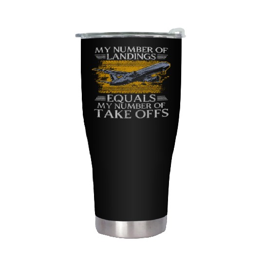 Pilot Aviator Aviation Aerobatic Pilots Stainless Steel Tumblers