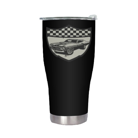 Racing Car Muscle Car Logo Motorsports Stainless Steel Tumblers