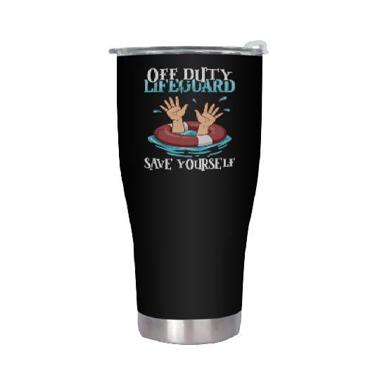 Swimmer Scuba Diving Lifeguard Water Sport Stainless Steel Tumblers