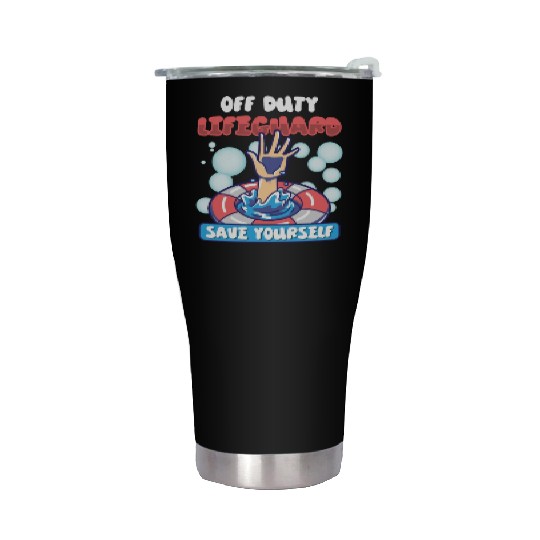 Swimmer Scuba Diving Lifeguard Water Sport Stainless Steel Tumblers