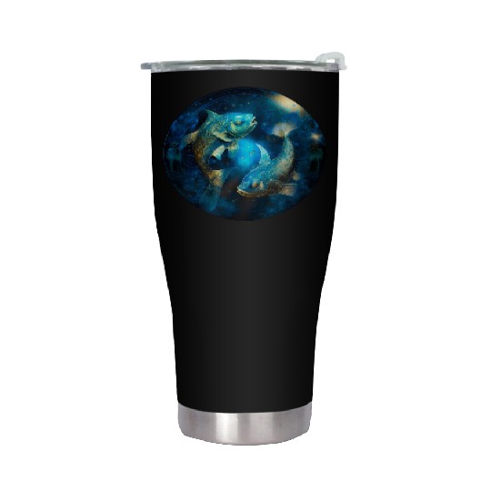 Pisces zodiac sign Stainless Steel Tumblers