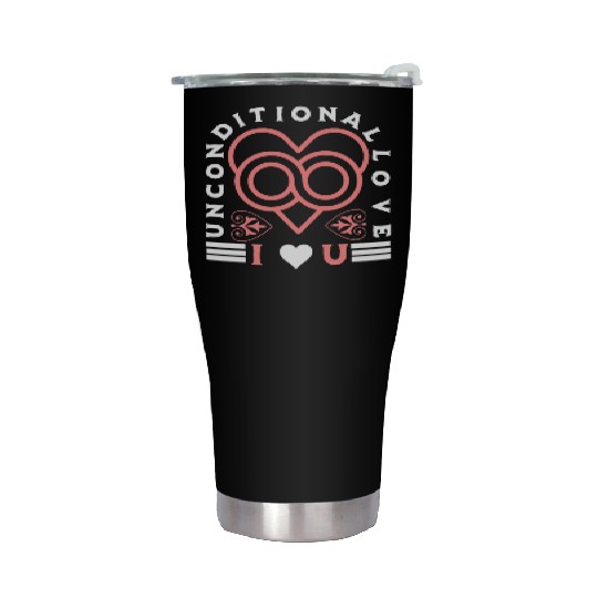 Unconditional Love, heart, I love, marriage, groom Stainless Steel Tumblers