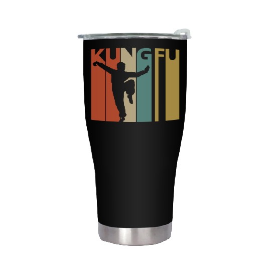 Vintage Kung Fu Lover Gift Stainless Steel Tumblers