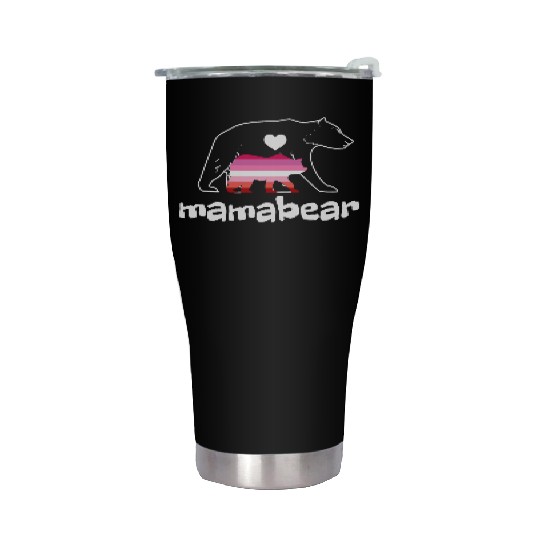 Lesbian Mamabear Stainless Steel Tumblers