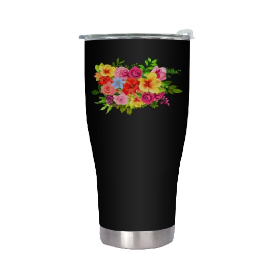 summer flowers Stainless Steel Tumblers