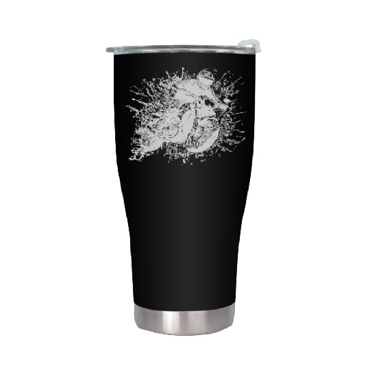 Motorcycle Racing Jump Splash Style Stainless Steel Tumblers
